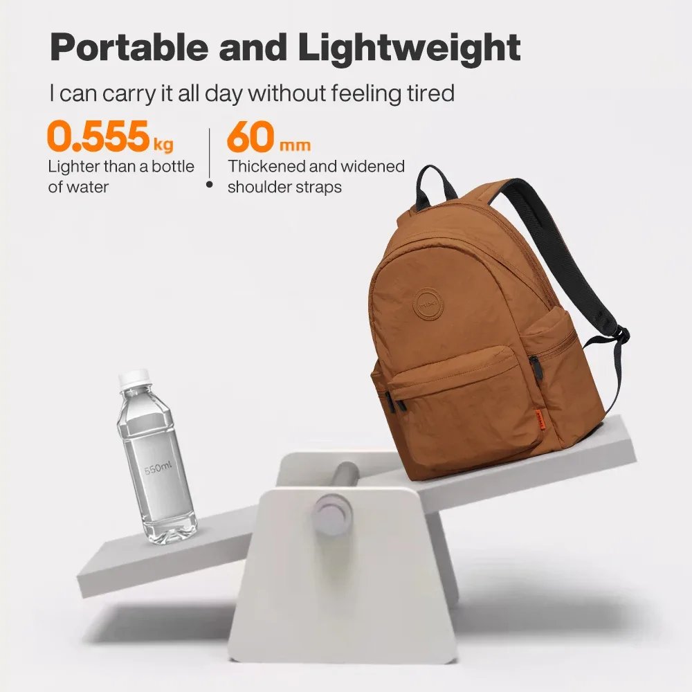 mixi – sac à dos léger d'extérieur, sac à dos décontracté pour ordinateur portable, sac à livres de voyage, résistant à l'eau, petit sac de randonnée durable