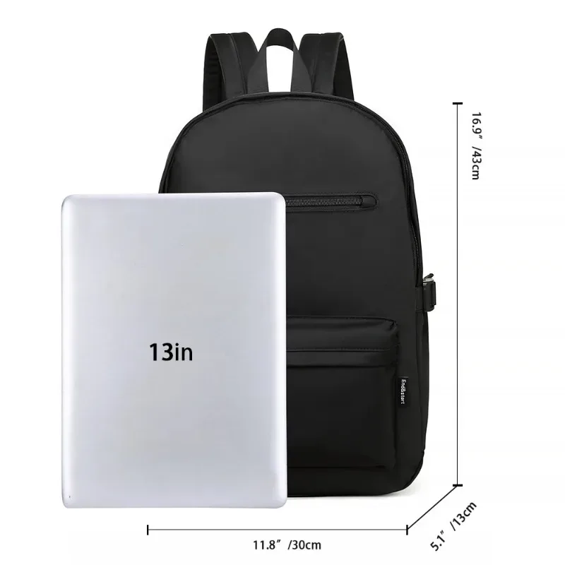sac à dos décontracté pour hommes, imperméable, pour voyage, léger, grande capacité, pour ordinateur portable 15 pouces, sac d'école pour étudiants