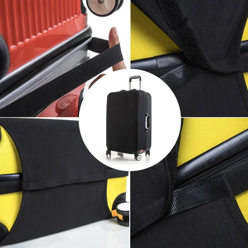 housse de protection pour bagages en tissu extensible, housse anti-poussière pour valise, adaptée aux valises de 18 à 32 pouces, organisateur de voyage