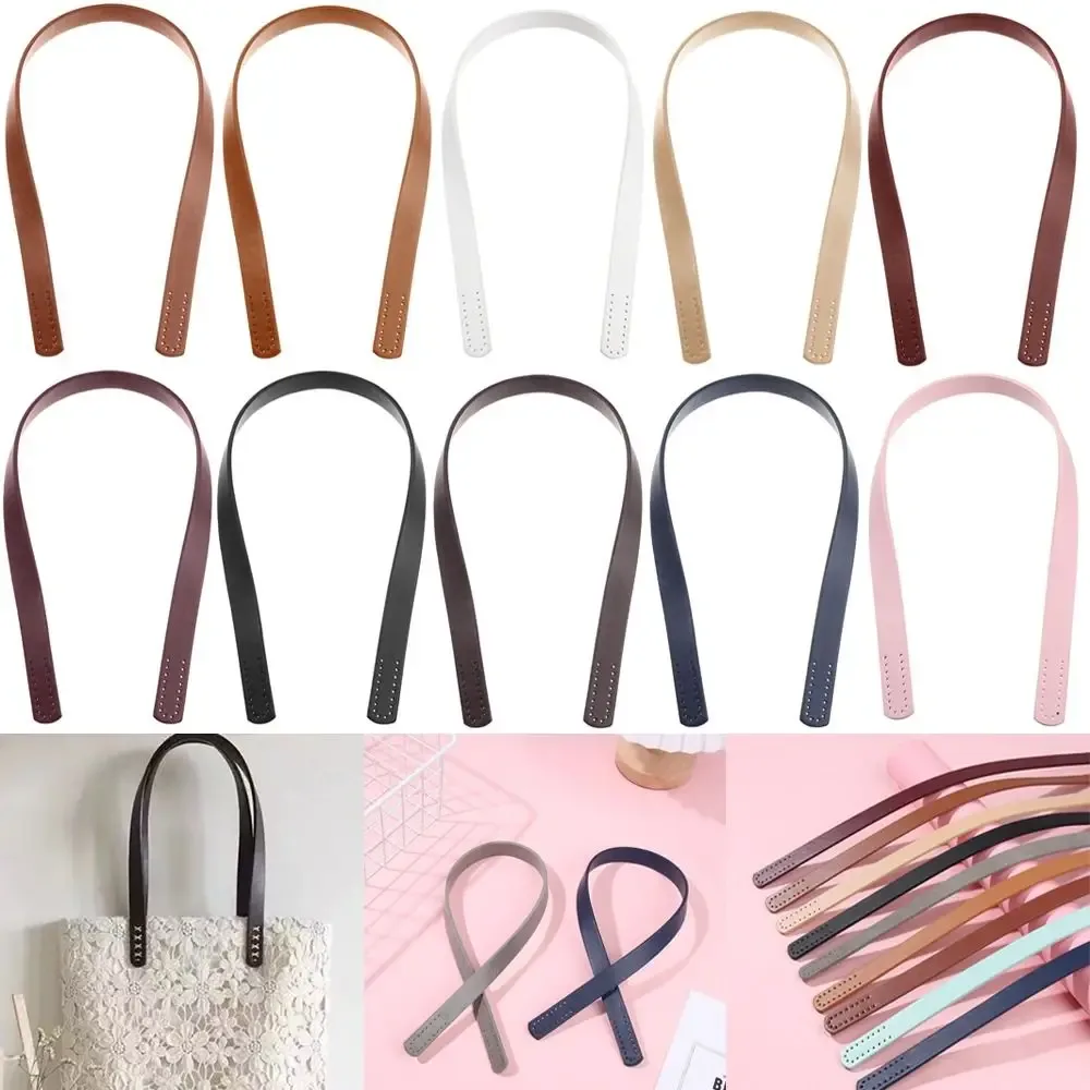 sangle de sac à bandoulière en cuir pu pour femmes et filles, 2 pièces, poignées de remplacement pour sac à main, ceinture, accessoire de sac, fait à la main, 60cm