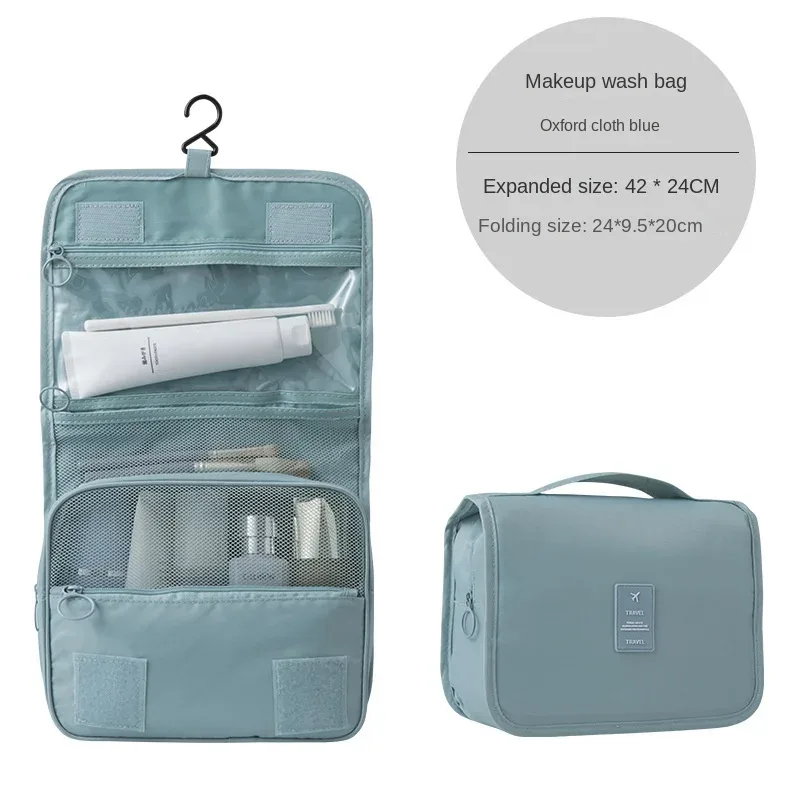 maquillage pour les femmes pliable voyage cosmétique organisateur sacs oxford étanche grande capacité salle de bain sac à main coréen sac fourre-tout nouveau