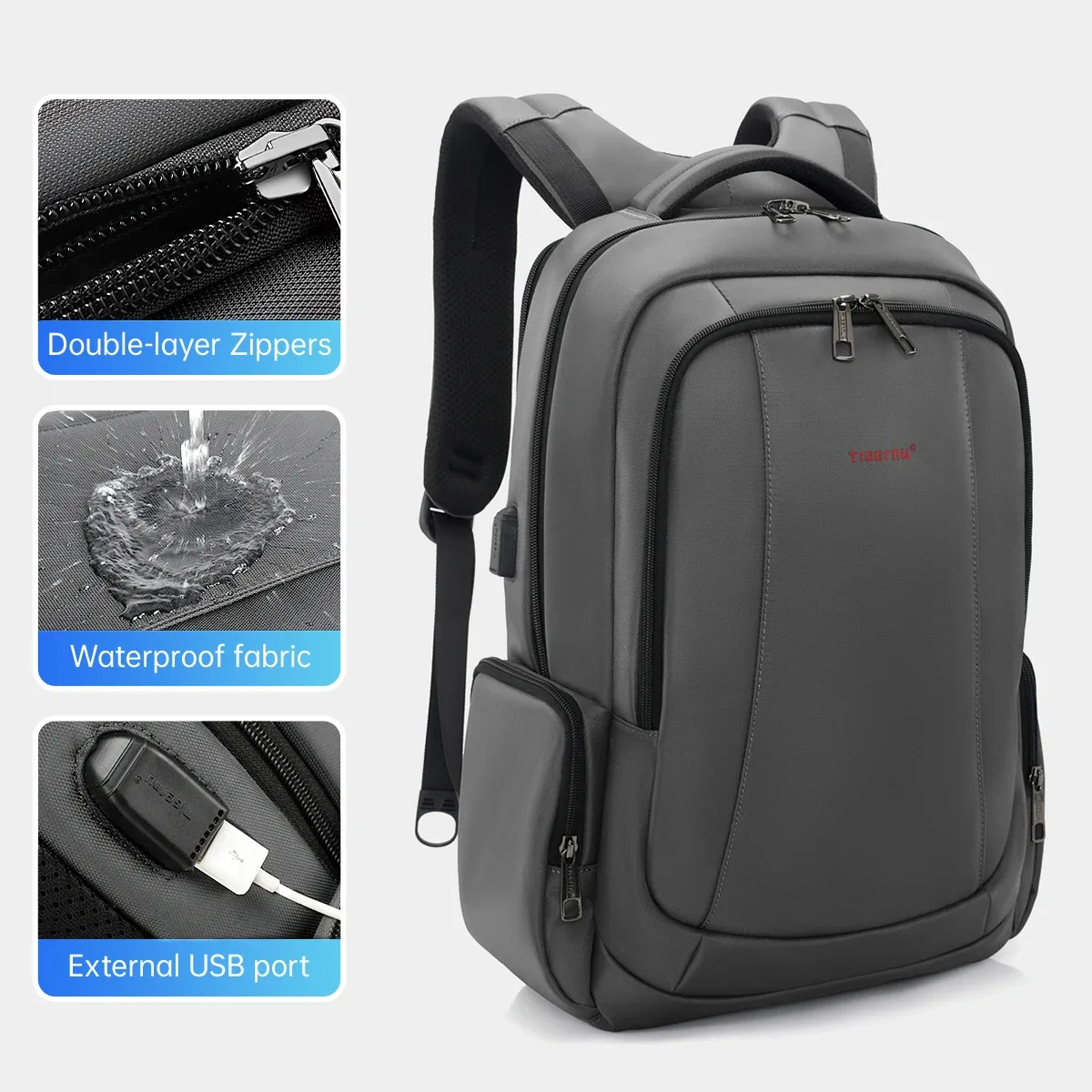 tigernu sacs à dos de voyage sac à dos sous vide 14 15.6 17.3 pouces sac à dos pour ordinateur portable pour sac à dos scolaire hommes cartable sac à dos de compression