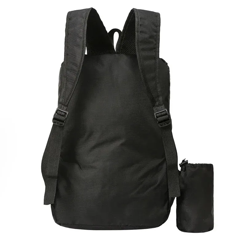 sac dos oxford université bleu bandes gris noires motif géométrique poches zippées grande poche latérale petit sac pliable imperméable sport voyage