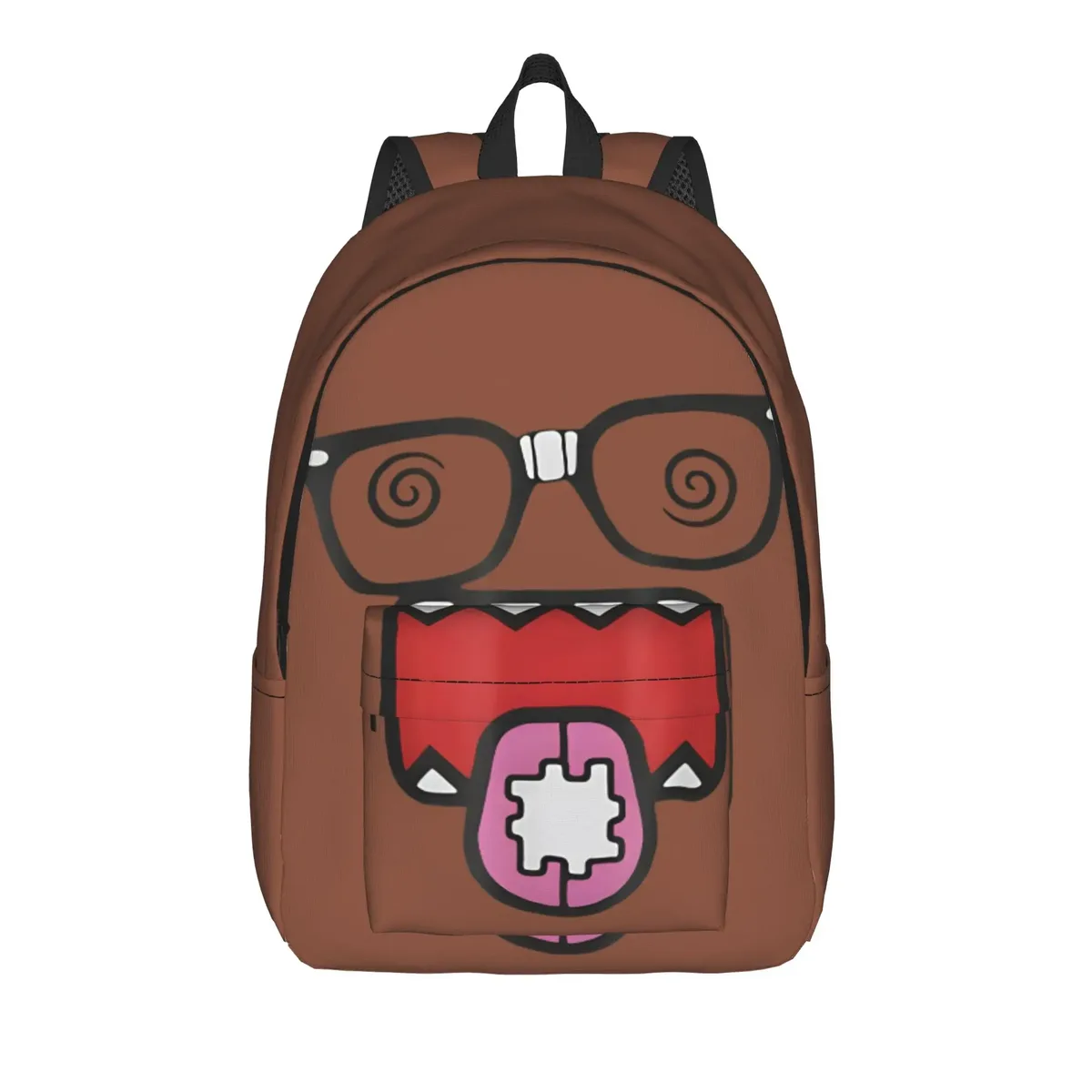 sac à dos meme domo kun pour adolescents, durable, pour étudiants, randonnée, voyage, sac à dos de jour avec motif de poupée anime, pour hommes et femmes, sacs en toile pour ordinateur portable