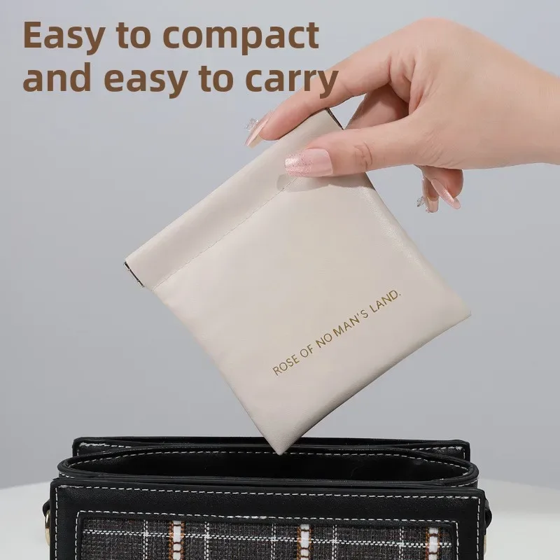 2026 pochette de rangement mini en pu pour écouteurs, sac à monnaie couleur bonbon, porte-monnaie, pochette à rouge à lèvres xl01