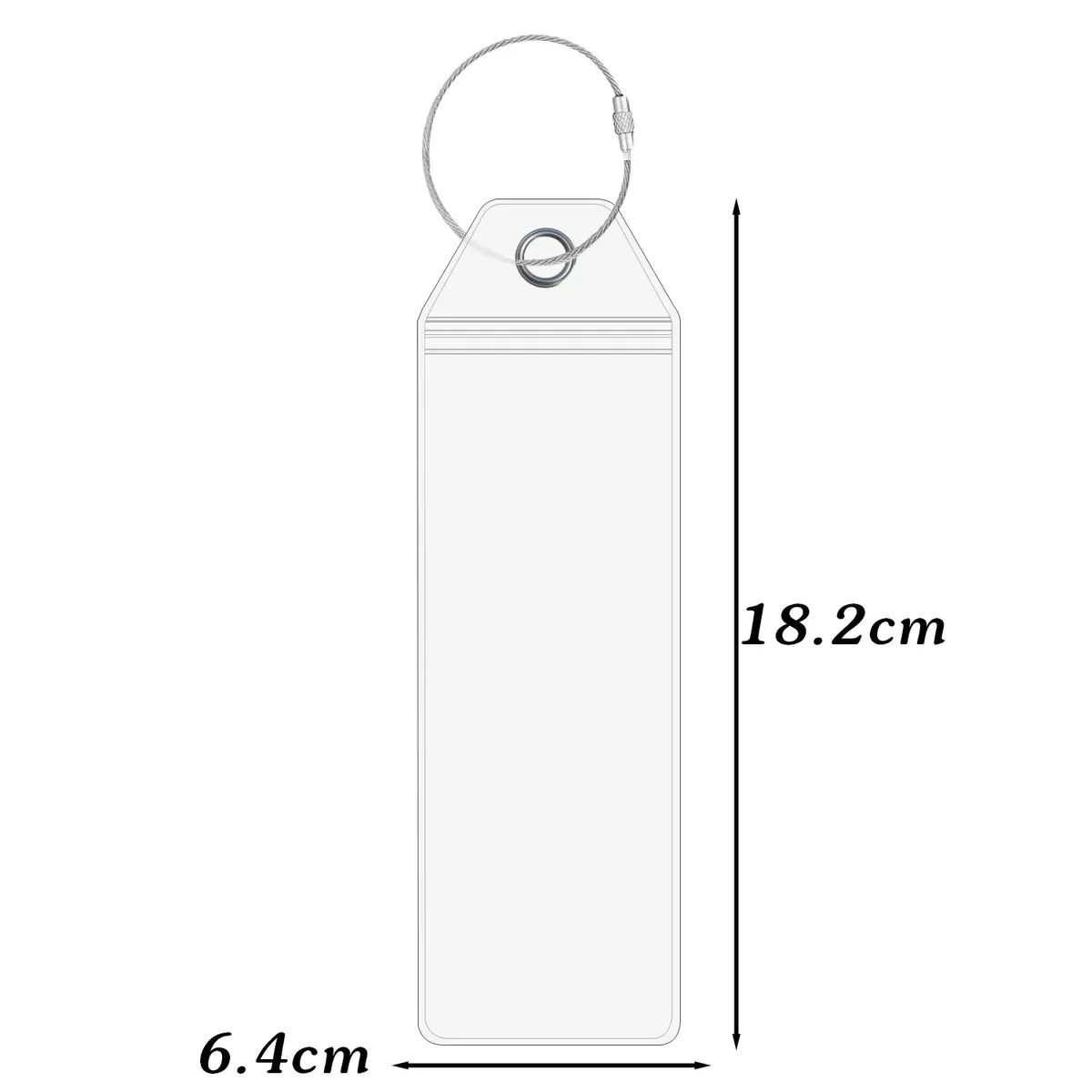 porte-étiquette de bagage en pvc épais, étanche, avec fermeture éclair et boucles en acier inoxydable pour les voyages en croisière royal caribbean