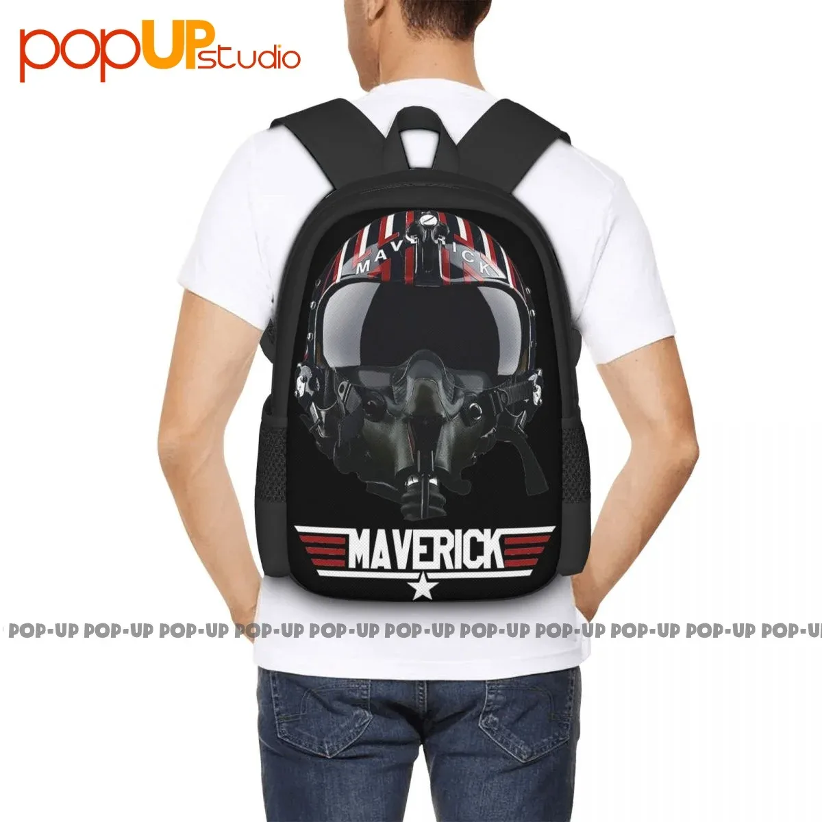 top gun mavericks casque signe d'appel sac à dos grande capacité vintage nouveau style écologique grande capacité