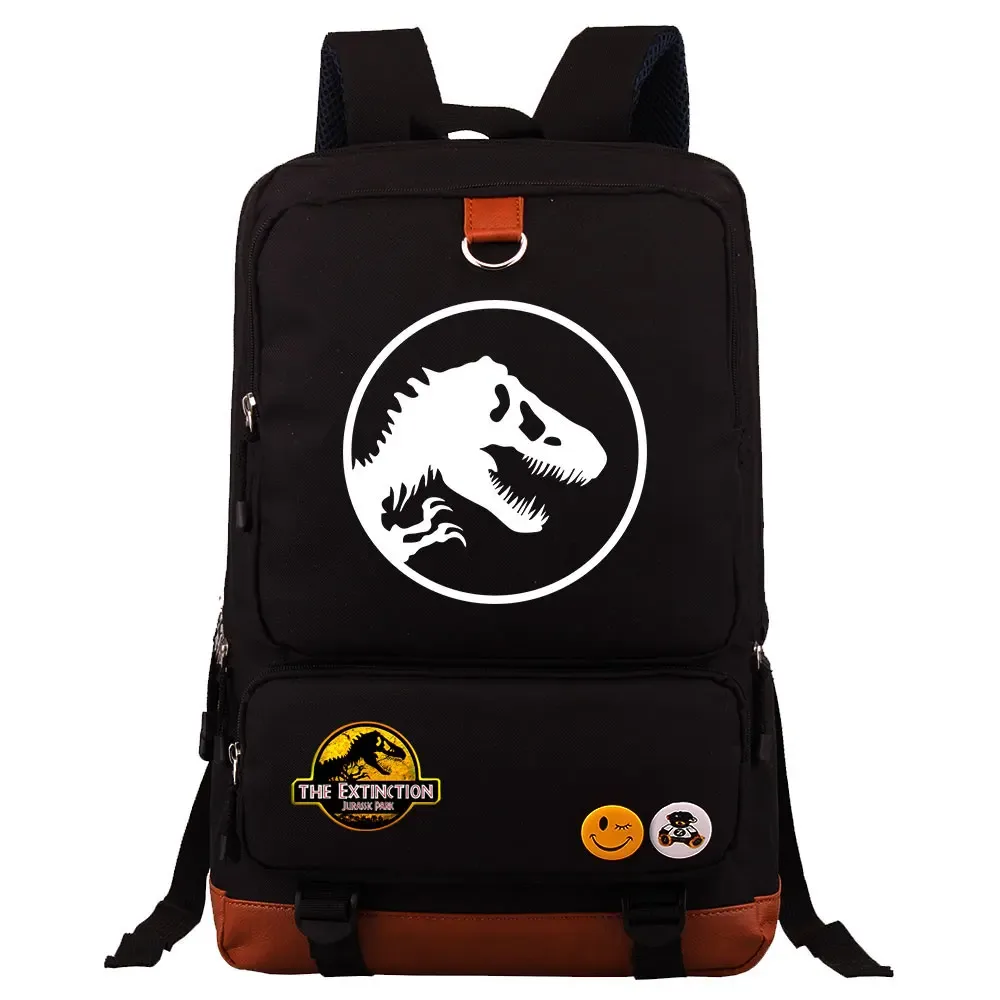 dinosaure jurassic park monde garçon fille enfants retour à l'école livre sacs, femmes adolescents mochila, hommes ordinateur portable étudiant sac à dos
