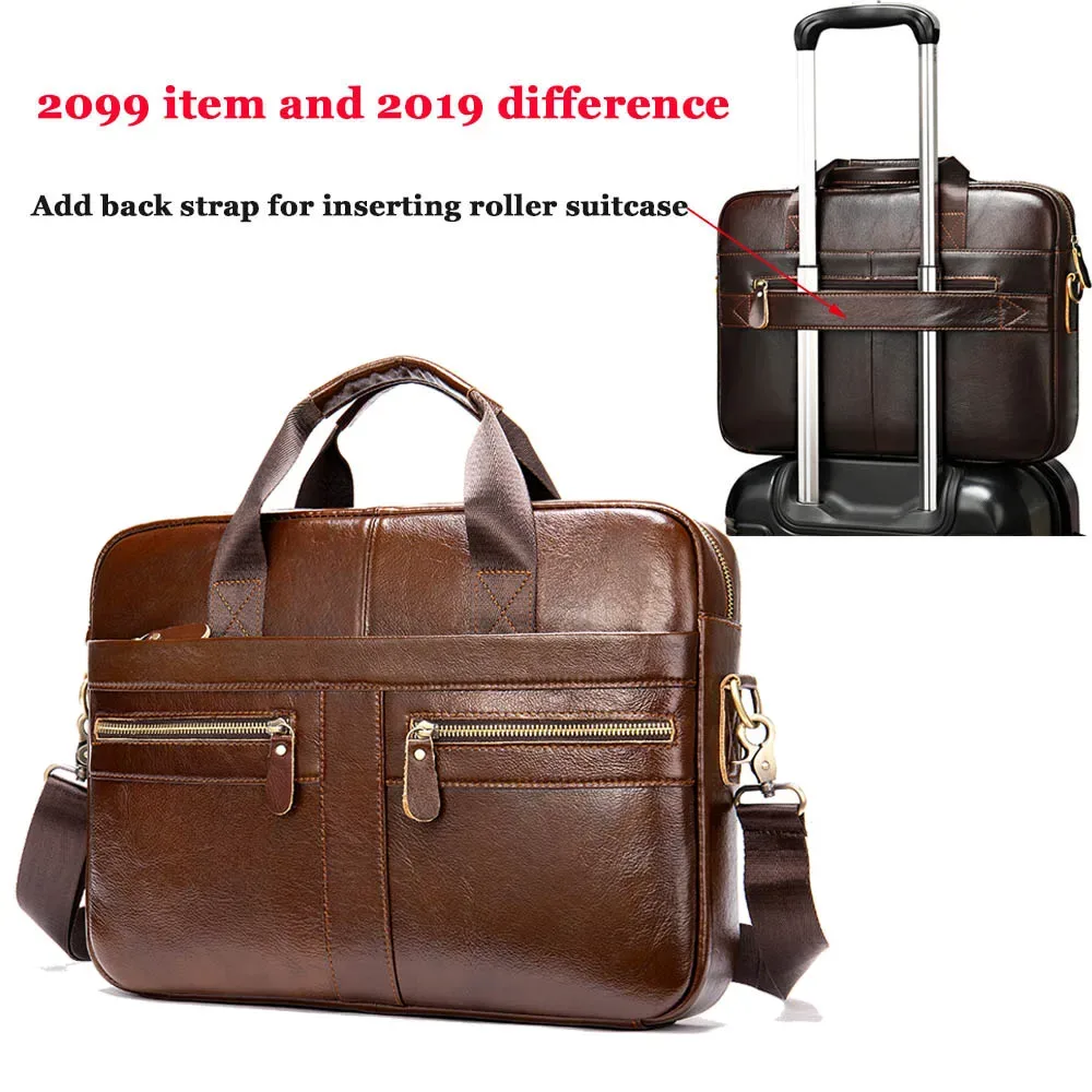 westal sac pour hommes en cuir véritable hommes porte-documents pour ordinateur portable 14 messager hommes sac en cuir portefeuille d'affaires pour document a4 7022