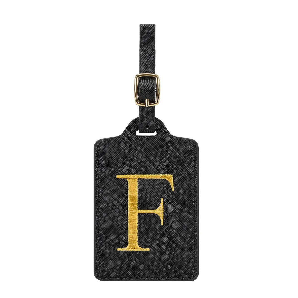 étiquette de bagage personnalisée avec 26 lettres, étiquette de nom initiale pour valise, accessoires de voyage anti-perte, adaptée aux voyages, à l'école