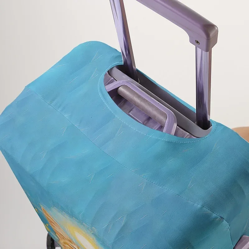 housse de protection pour bagages à motif chat, adaptée aux housses de bagages de 18 à 32 pouces, gants pour poignée de bagage, accessoires de voyage