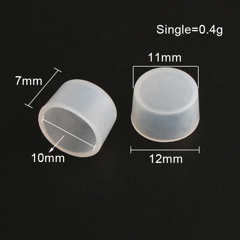 20 pièces/50 pièces sac en cuir sac à main rivet inférieur transparent silicone housse de protection sac de messager serrure rainure résistante à l'usure