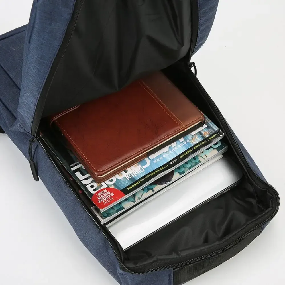 sac à dos pour ordinateur portable grande capacité pour homme, sacoche pour ordinateur portable 15,6 pouces en tissu oxford avec chargement usb, sac d'école