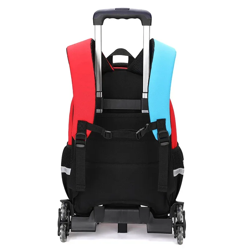 sac à dos à roulettes pour enfant, cartable à roulettes pour garçon, sac à dos scolaire avec roulettes, sac de voyage avec sac à lunch