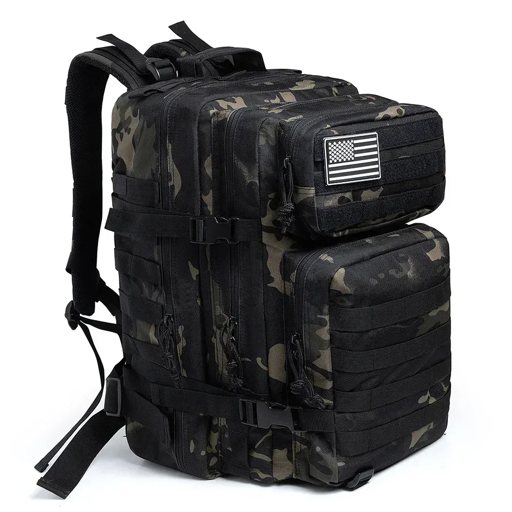 45l sac à dos tactique grande capacité sac à dos extérieur 3 jours fitness sac de randonnée randonnée camping équipement sacs à dos