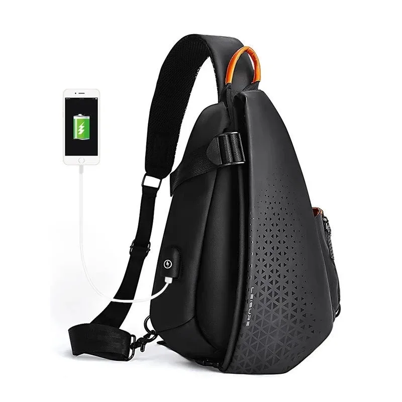 Sacs à bandoulière imperméables pour hommes, sacs de poitrine en nylon pour moto, voyage décontracté, grande capacité, sac initié, homme, affaires, mode