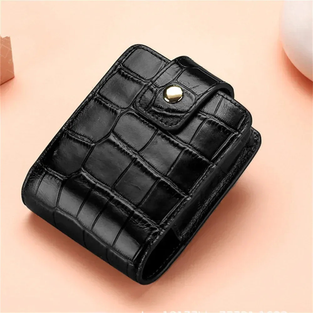 sac à rouge à lèvres en cuir pu pour femmes, sac à cosmétiques de voyage avec miroir, petits sacs de rangement, trousse de maquillage portable, mini organisateur de toilette