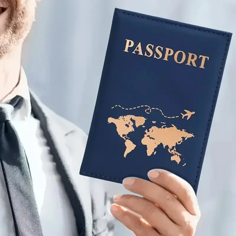 porte-passeport en pu mignon, couvertures de passeport de voyage pour couple, housse de protection, porte-carte d'identité et carte de crédit, accessoires de voyage