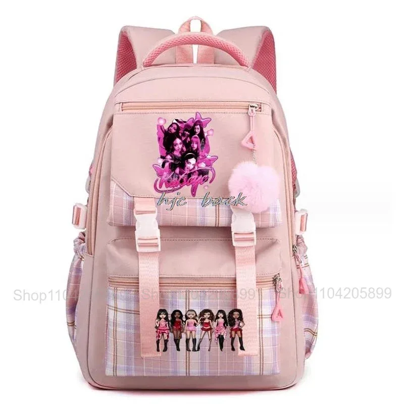 sac à dos katseye tendance, amusant, style kpop, pour filles, sacs d'école, sacs à dos pour adolescentes, étudiantes, voyages quotidiens, sac à dos pour ordinateur portable