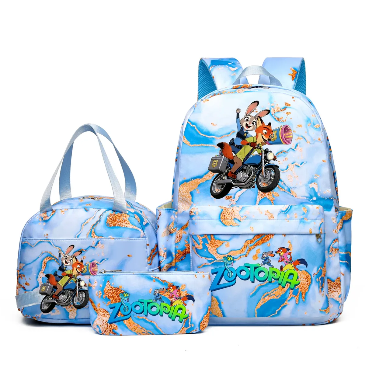 sacs à dos katseye music 3 pièces pour femmes et filles, sacs à dos de voyage et d'extérieur dégradés avec sacs à déjeuner, légers, pour adolescents, ordinateur portable, mochila