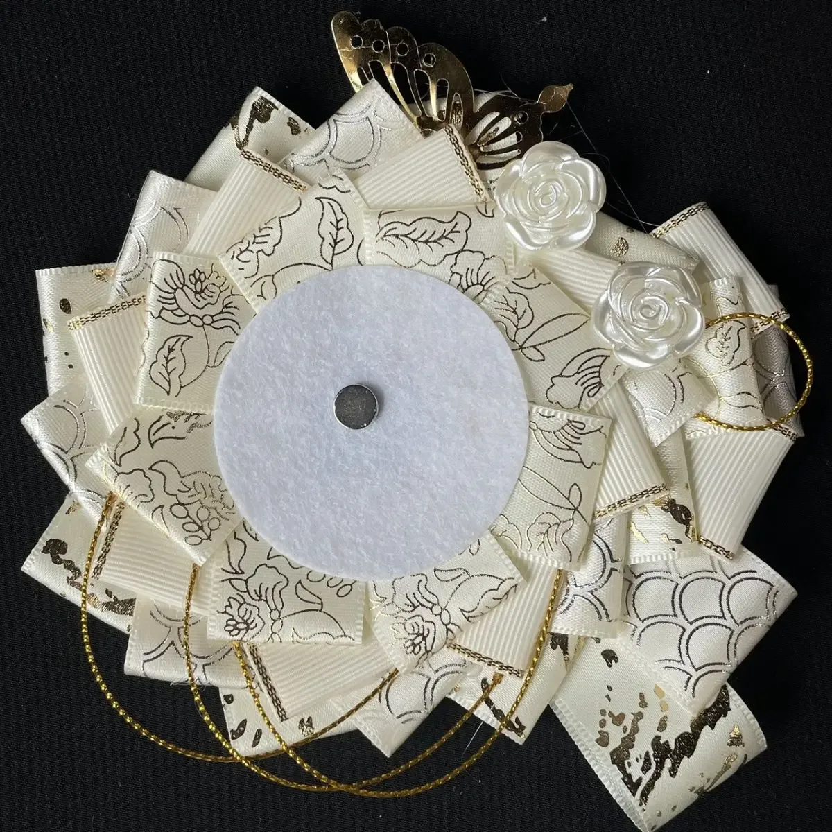 sac de cosplay ita de luxe, badges de remplissage de fleurs, porte-plateau de base pour sac à dos, broche en ruban, rosette décorative pour épingles d'exposition, 2023