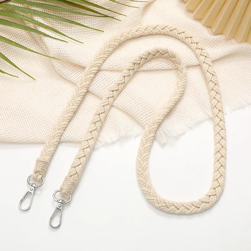 sangle tressée tissée à la main pour sac à bandoulière, accessoires de remplacement, ceinture anti-perte, sangle de téléphone, corde de suspension
