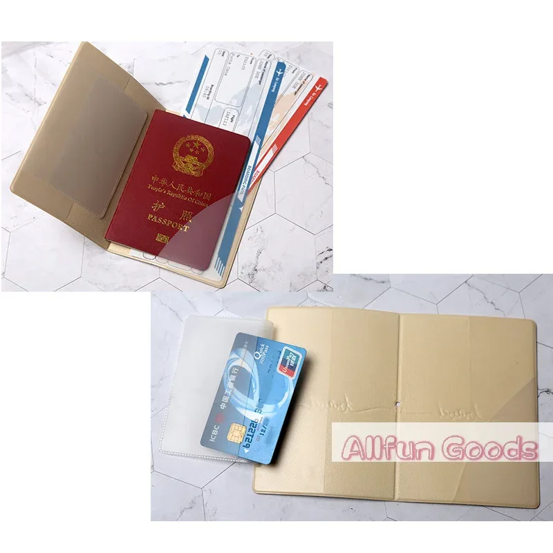 porte-passeport en pu à motif mignon, protège-passeport de voyage, étui de protection pour passeport, porte-cartes d'identité et de crédit, accessoires de voyage