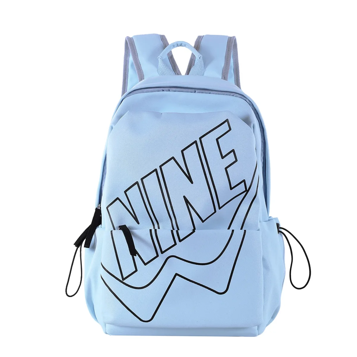 sac à dos tendance pour hommes et femmes, style lettres, léger, grande capacité, sac de voyage multifonctionnel, sac d'école en nylon imperméable