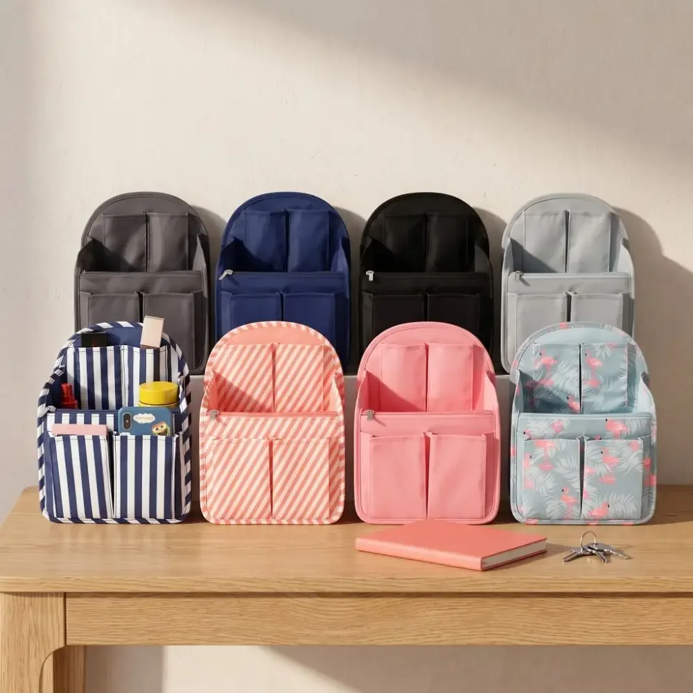 Sac de rangement multi-poches pour sac à dos, doublure intérieure multifonctionnelle, organisateur de compartiments, sac de tri.