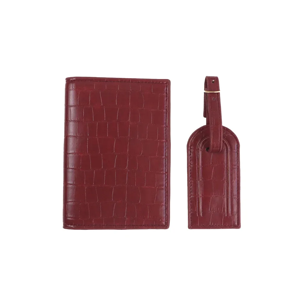 portedocuments etiquettebagage personnalisation prénomlisa motifcrocodile couleurmarron accessoirevoyage portepasseport setaccessoires bagages cuirpu modevoyage identificationvalise nomadresse