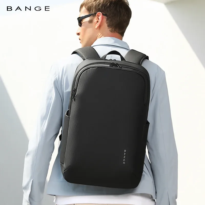 bange sac à dos pour ordinateur portable de 15,6 pouces pour hommes, sacs d'école imperméables pour garçons d'université, sac à dos de voyage pour hommes d'affaires et de sport