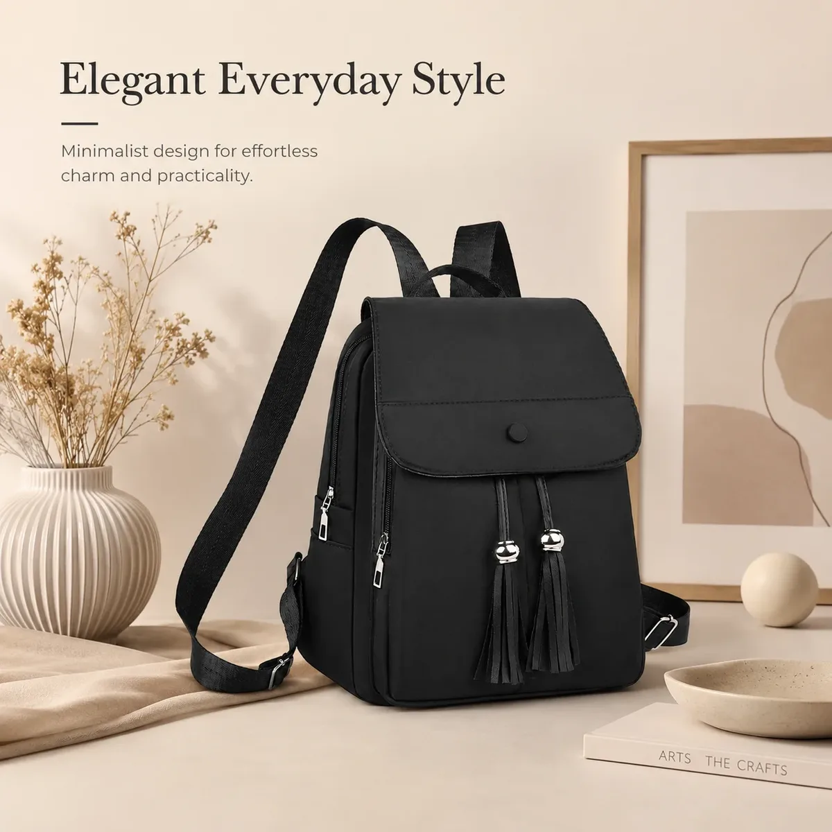 sac à dos uni pour femmes, au design élégant, idéal pour les trajets quotidiens, le travail et les voyages, avec une grande capacité et un poids léger.