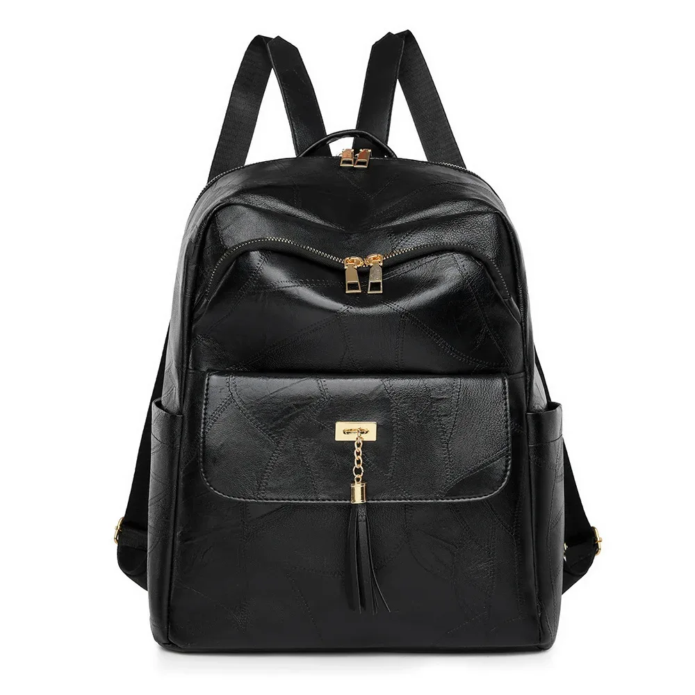 sac à dos en cuir pu à la mode pour femmes, voyage de styliste, académie, déplacement quotidien, sac à main/sac à bandoulière rétro multifonctionnel