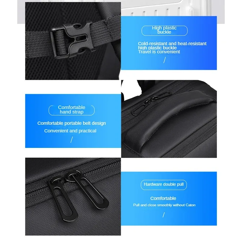 sac à dos pour ordinateur portable avec logo personnalisé pour hommes, 17 pouces, multi-poches, extensible, étanche, pour l'école, voyage d'affaires, impression
