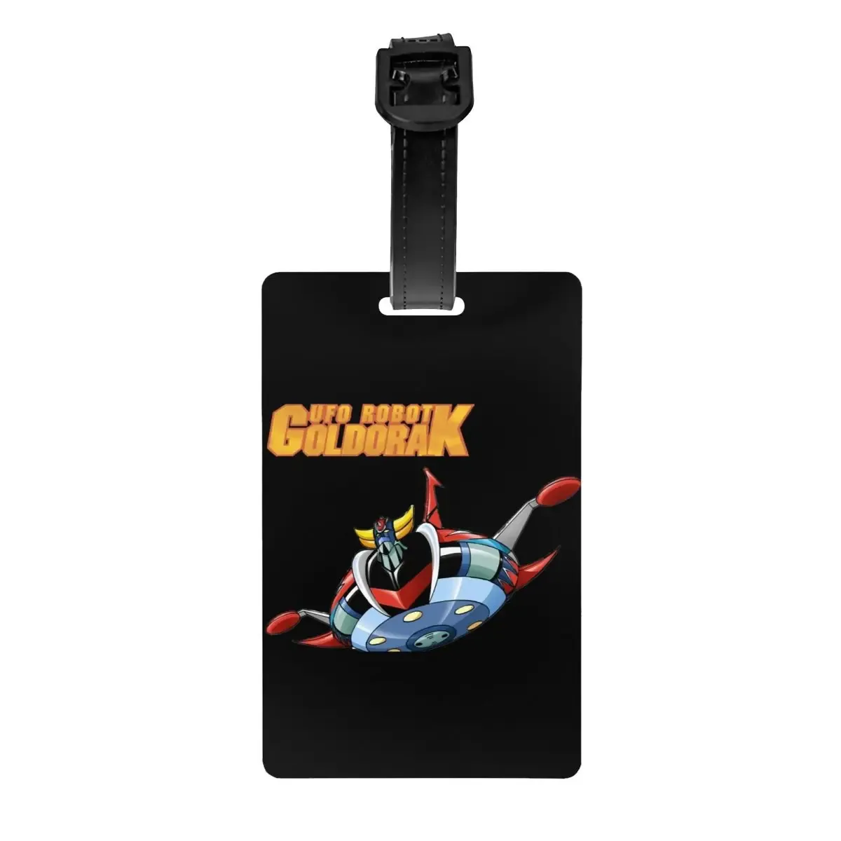 étiquettes à bagages personnalisées goldorak grendizer pour valises, mignonnes, anime ufo robot goldrake, couverture de confidentialité, carte d'identité