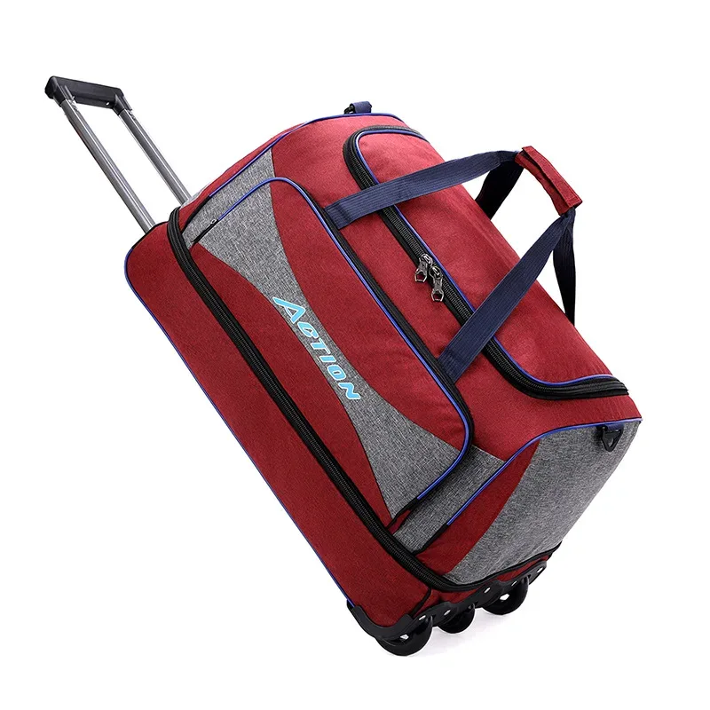 valise trolley grande capacité, sac de voyage, sac de cabine, sac à roulettes oxford imperméable, bagage à roulettes avec roues