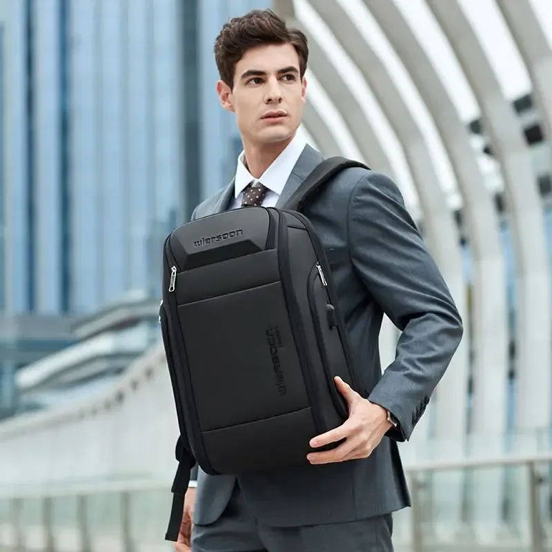 sac à dos d'affaires 35 l pour hommes, étanche, grande capacité, voyage d'affaires, mot de passe multifonctionnel, antivol, pochette d'ordinateur