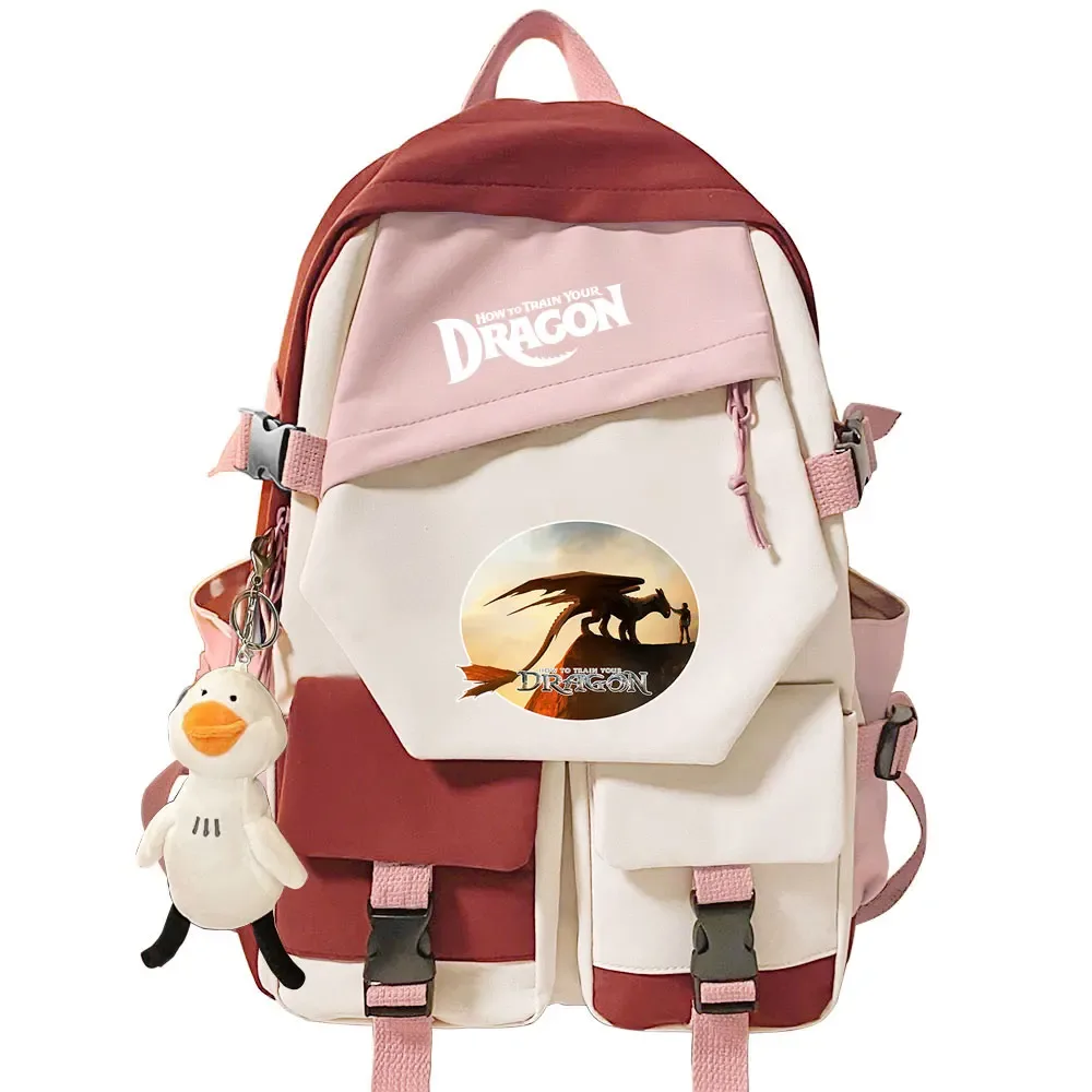 sac à dos pour filles et garçons « comment dresser son dragon », sac à dos pour l'école, sac à dos pour adolescents, femmes, voyage, ordinateur portable, sac à dos pour étudiants, mochila