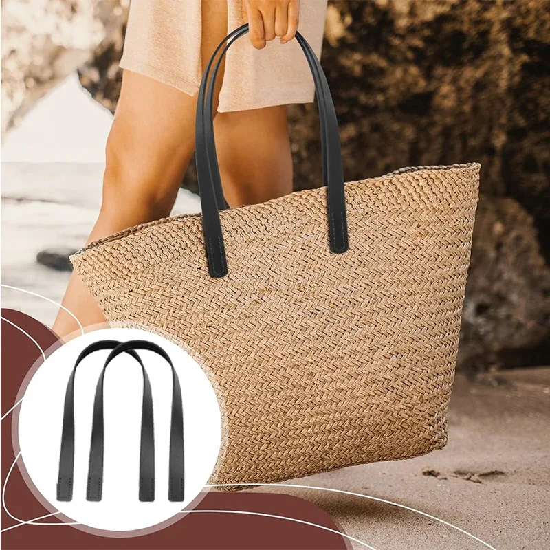 sangle de sac à bandoulière en cuir 50cm, 2 pièces, poignées de remplacement pour femmes, sacs en crochet, ceinture de sac à main, accessoires de bricolage