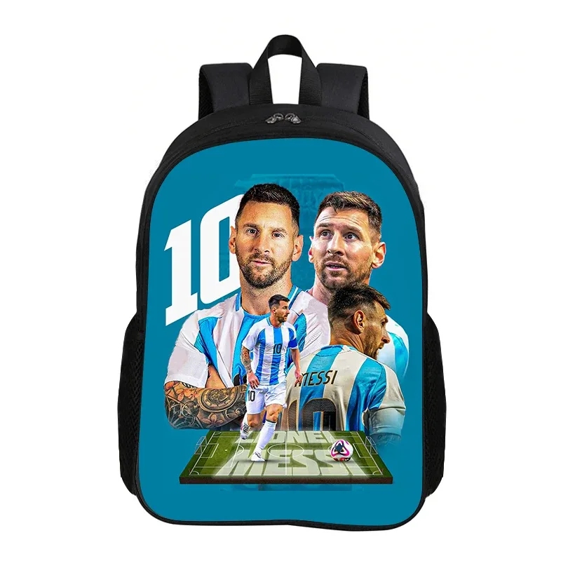 sac à dos m-messi pour l'école et les voyages, sac à dos de sport pour enfant, sac à dos de football pour enfant, sac à dos de star du football, cadeau