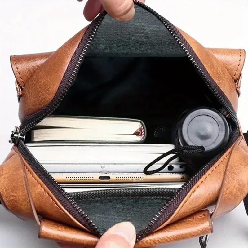 sac à bandoulière multi-usage pour homme, idéal pour le travail, sacoche en pu avec poignée, sac à dos professionnel décontracté