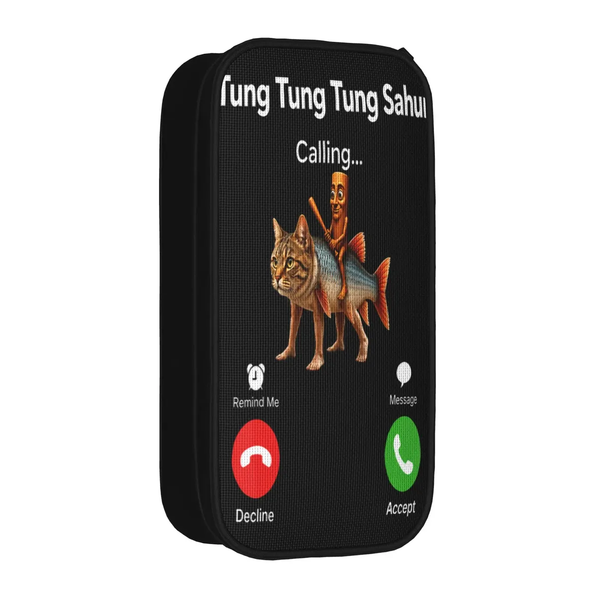 tung sahur neegy meme doorbell john pork halloween trousse à crayons esthétique pour garçons et filles, personnalisable diy pour l'école