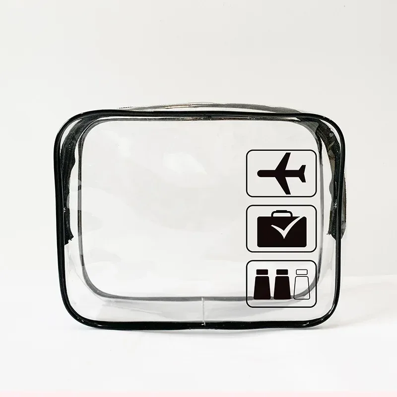 sac à cosmétiques de maquillage transparent, pochette de toilette de voyage portable, pochette transparente étanche, rangement, kit de lavage de voyage à domicile, 2025