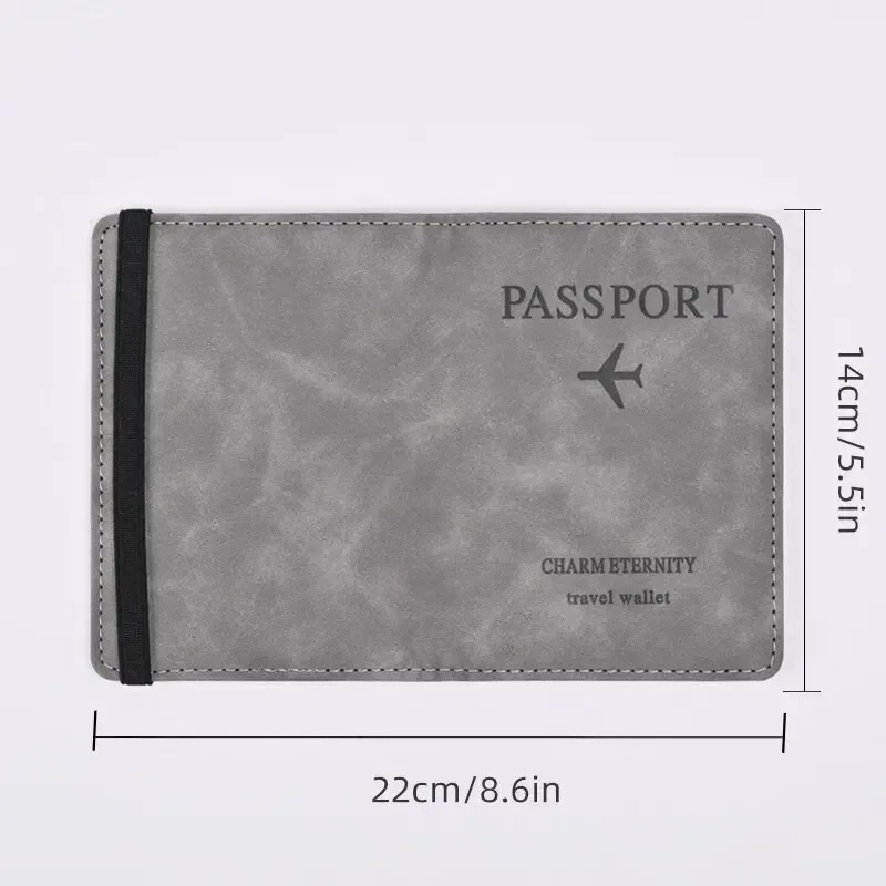 portefeuille en cuir pu pour homme, porte-cartes de visite, porte-passeport de voyage, sac à main pour homme, accessoires de voyage