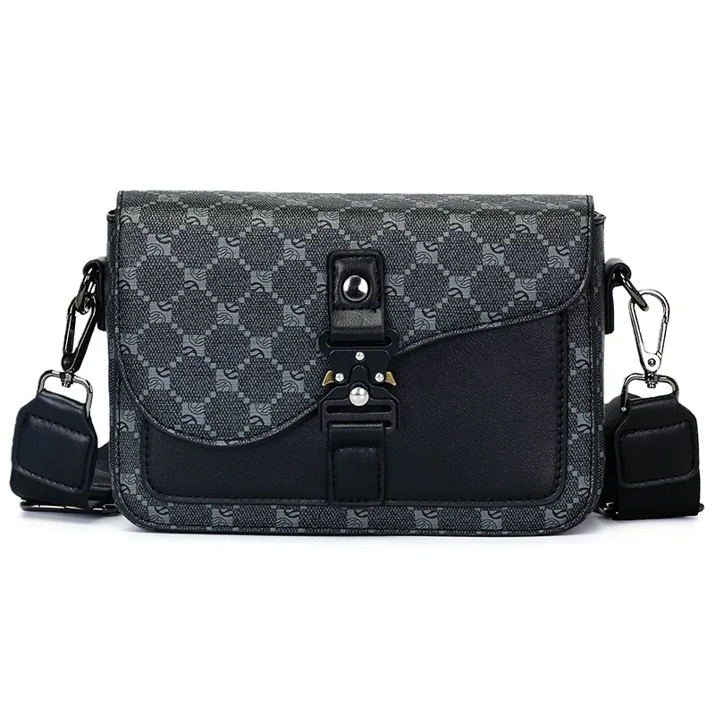 sac bandoulière élégant pour homme haut de gamme en cuir pu, sac à bandoulière minimaliste pour affaires, parfait pour les trajets quotidiens et les voyages