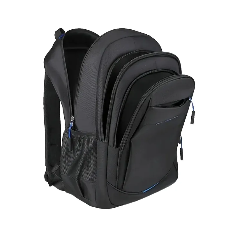 sac à dos pour ordinateur portable confortable et rembourré pour hommes, en tissu oxford, avec sangle pour bagages, idéal pour l'école, le travail et les voyages en plein air.