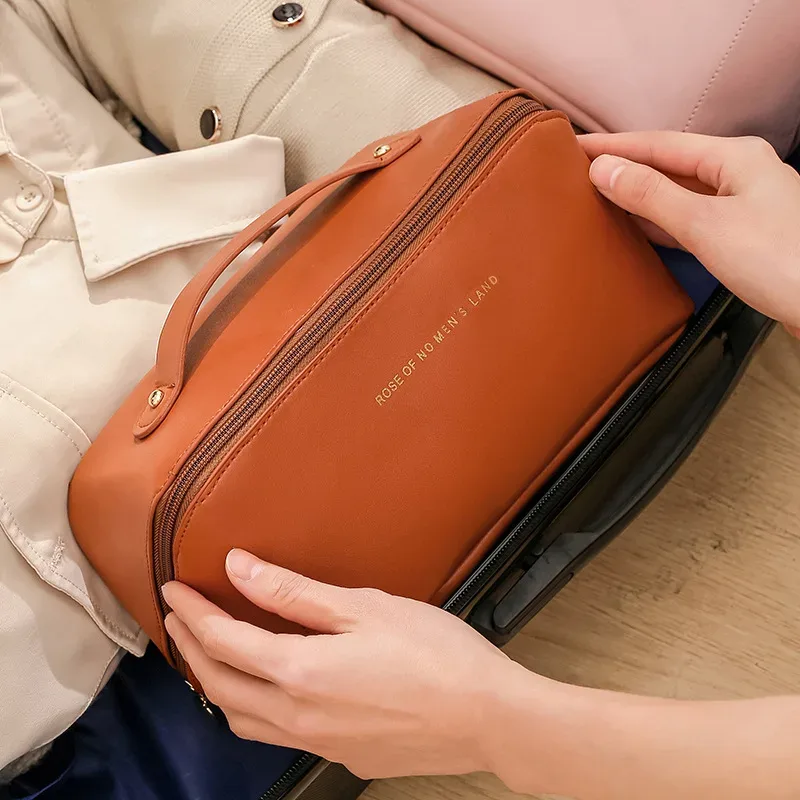 sac de rangement de cosmétiques, grande capacité, portable, ins, haut de gamme, célèbre sur internet, nouveaux cosmétiques de voyage, sac de rangement de produits de toilette
