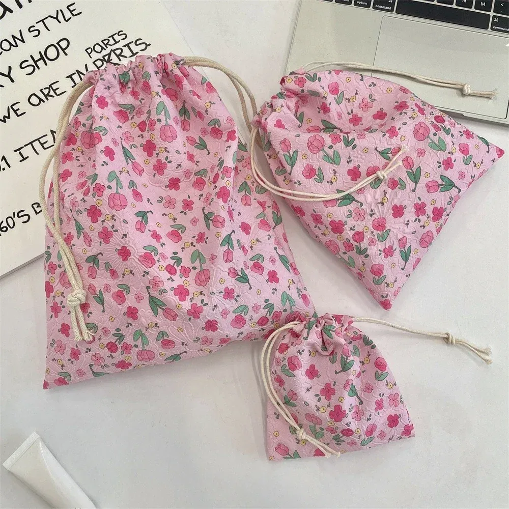 sac de maquillage pour femmes, dessin animé mignon, pochette kawaii, articles de toilette portables, organisateur de rangement de cosmétiques, sac à cosmétiques de voyage, étui à cordon