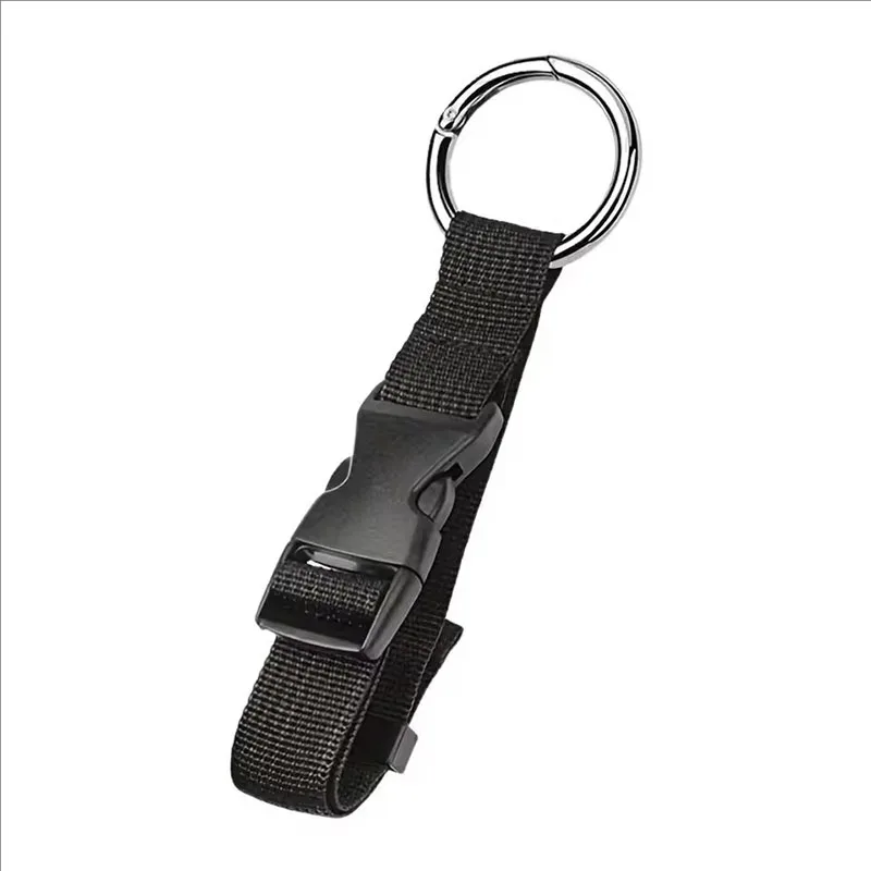 ceinture fixation sac nylon robuste anneau metail boucle forte transport voyage shopping aventure plein air