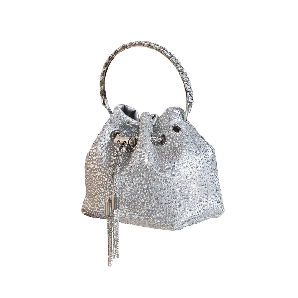 poignée strass pochette de soirée sacs à main et sac à main de luxe sac à bandoulière design brillant cristal pochette sac à main sac seau